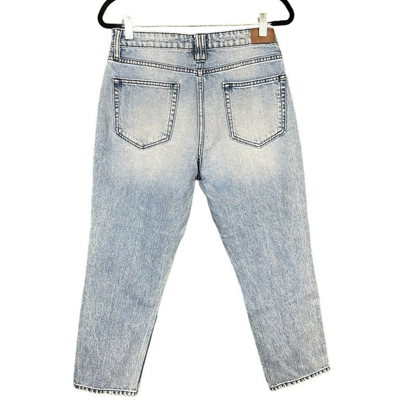 Hidden Jeans Women Size 29 Seam Detail Slit Pockets Med Wash Boho Hippie - Picture 8 of 10